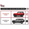 imageTAC Side Steps Running Boards Compatible with 20212025 Ford Bronco 2 Door Not for Bronco Sport SUV 3 Texture Black Side Bars Nerf Bars Off Road Accessories 2pcs3 inch heavy texture