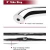 imageTAC Side Steps Running Boards Fit 20052022 Nissan Frontier Crew Cab  20052012 Suzuki Equator Crew Cab Truck Pickup 3 Stainless Steel Side Bars 2pcsStainless Steel