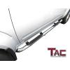 imageTAC Side Steps Running Boards Fit 20052022 Nissan Frontier Crew Cab  20052012 Suzuki Equator Crew Cab Truck Pickup 3 Stainless Steel Side Bars 2pcsStainless Steel