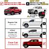 imageTAC Summit Running Boards Compatible with 20192025 Chevy SilveradoGMC Sierra 1500 Crew Cab20202025 SilveradoSierra 25003500 Crew Cab Truck Side Steps Nerf Bars Step Rails Black 2pcsEZ
