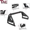 imageTAC T1 Roll Bar Sport Bar Compatible with 20052024 Nissan Frontier Pickup Truck with Brake Light Carbon Steel Black Include Mount Plate of LED Light