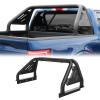 imageTAC T1 Sport Bar Roll Bar Compatible with 20042024 F15019992024 F250350450550 Super Duty Full Size Pickup Truck with Brake Light Carbon Steel BlackInclude Mount Plate of LED Light
