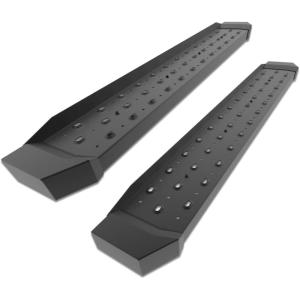 imageTAC 65 Running Boards Fit 20152025 Ford F150 Regular Cab  20172025 Ford F250F350F450F550 Super Duty Regular Cab Utility Black Rattler Steel Side Steps 2pcs6 inch