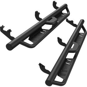 imageTAC EHD Running Boards Compatible with 20102024 Toyota 4Runner Side Steps Nerf Bars Step Rails Rocker Slider TwoStair Pickup Truck Exterior Accessories 4quot Drop Carbon Steel 2 PCSEHD Drop Steps