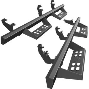 imageTAC EHD Running Boards Compatible with 20212025 Ford Bronco 4 Door  Side Steps Nerf Bars Step Rails Rocker Slider TwoStair Pickup Truck Exterior Accessories 4quot Drop Carbon SteelSniper Drop Steps