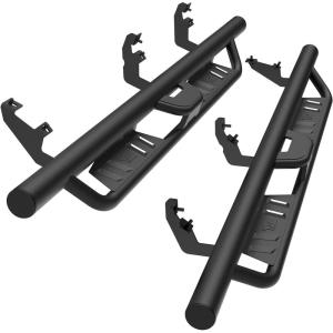 imageTAC EHD Running Boards Compatible with 20212025 Ford Bronco 4 Door  Side Steps Nerf Bars Step Rails Rocker Slider TwoStair Pickup Truck Exterior Accessories 4quot Drop Carbon SteelEHD Drop Steps