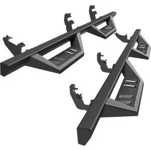 imageTAC EHD Running Boards Compatible with 20212025 Ford Bronco 4 Door  Side Steps Nerf Bars Step Rails Rocker Slider TwoStair Pickup Truck Exterior Accessories 4quot Drop Carbon SteelSidewinder Drop Steps