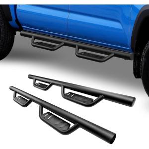 imageTAC Gen5 4quotDrop Running Boards Compatible with 20052023 Toyota Tacoma Double Cab Side Steps Nerf Bars  Pickup Truck OffRoad Exterior Accessories  Fine Texture Black 2pcsEZ