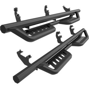 imageTAC Gen5 Running Boards Compatible with 20212025 Ford Bronco 4 Door 4quot Drop Side Steps Nerf Bars  SUV Exterior Accessories  Fine Texture Black 2pcs