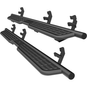 imageTAC SUMMIT Running Boards Compatible with 20152025 F150 Supercrew Cab 20222025 F150 Lightning EV 20172025 Super Duty Crew Cab Side Steps Nerf Bars Step Rails Exterior Accessories Black2pcs
