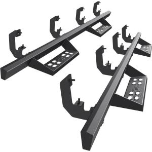 imageTAC Summit Running Boards Compatible with 20192025 Chevy SilveradoGMC Sierra 1500 Crew Cab20202025 SilveradoSierra 25003500 Crew Cab Truck Side Steps Nerf Bars Step Rails Black 2pcsSniper Drop Steps