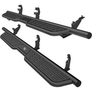 imageTAC Summit Running Boards Compatible with 20212025 Ford Bronco 4 Door Side Steps Nerf Bars Step Rails SUV Exterior Accessories Carbon Steel Fine Texture Black 2pcs