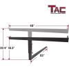 imageTAC 2quot Truck Bed Trailer Hitch Mount Extender 500 LBS Capacity Utility Adjustable Universal Pick Up Extension Rack for Kayak Canoe Ladder Lumber Pipes Cargo Carrier Accessories with Pins