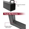 imageTAC 2quot Truck Bed Trailer Hitch Mount Extender 500 LBS Capacity Utility Adjustable Universal Pick Up Extension Rack for Kayak Canoe Ladder Lumber Pipes Cargo Carrier Accessories with Pins