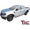 imageTAC 3 Side Steps Compatible with 20192023 Ford Ranger SuperCrew Truck Pickup Texture Black Running Boards Nerf Bars Side Bars Off Road Accessories 2pcsHeavy Texture Black