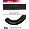imageTAC 3quot Black Side Steps Nerf Bars Step Rails Fit 20062014 Honda Ridgeline Pickup Truck Rock Panel Off Road Exterior Accessories 2 Pieces Running Boards