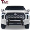 imageTAC 3quot Bull Bar Fit 20222025 Toyota Tundra Pickup Truck Heavy Texture Black Grille Guard Front Bumper Brush GuardModular with Mesh