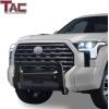 imageTAC 3quot Bull Bar Fit 20222025 Toyota Tundra Pickup Truck Heavy Texture Black Grille Guard Front Bumper Brush GuardModular with Mesh