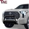 imageTAC 3quot Bull Bar Fit 20222025 Toyota Tundra Pickup Truck Heavy Texture Black Grille Guard Front Bumper Brush GuardTubular Style Black