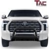imageTAC 3quot Bull Bar Fit 20222025 Toyota Tundra Pickup Truck Heavy Texture Black Grille Guard Front Bumper Brush GuardTubular Style Heavy Texture