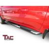 imageTAC 425quot Side Steps Running Boards Fit 20192025 Chevy SilveradoGMC Sierra 150020202025 SilveradoSierra 2500 3500 Crew Cab Truck Pickup Texture Black Nerf Bars 2pcsPolish Stainless Steel