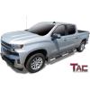 imageTAC 425quot Side Steps Running Boards Fit 20192025 Chevy SilveradoGMC Sierra 150020202025 SilveradoSierra 2500 3500 Crew Cab Truck Pickup Texture Black Nerf Bars 2pcsPolish Stainless Steel