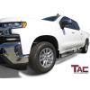 imageTAC 425quot Side Steps Running Boards Fit 20192025 Chevy SilveradoGMC Sierra 150020202025 SilveradoSierra 2500 3500 Crew Cab Truck Pickup Texture Black Nerf Bars 2pcsBend End Polish Stainless Steel
