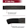 imageTAC 425quot Side Steps Running Boards Fit 20192025 Chevy SilveradoGMC Sierra 150020202025 SilveradoSierra 2500 3500 Crew Cab Truck Pickup Texture Black Nerf Bars 2pcsBend End Gloss Black