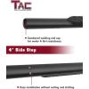 imageTAC 425quot Side Steps Running Boards Fit 20192025 Chevy SilveradoGMC Sierra 150020202025 SilveradoSierra 2500 3500 Crew Cab Truck Pickup Texture Black Nerf Bars 2pcsTexture Black