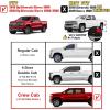 imageTAC 425quot Side Steps Running Boards Fit 20192025 Chevy SilveradoGMC Sierra 150020202025 SilveradoSierra 2500 3500 Crew Cab Truck Pickup Texture Black Nerf Bars 2pcsTexture Black