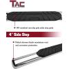 imageTAC 4quot Running Boards Fit 20092018 RAM 1500 Quad Cab  20192024 RAM 1500 Classic Quad Cab Pickup Truck Oval Tube Stainless Steel Nerf Bars