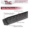imageTAC 65 Rattler Steel Running Boards Fit 20142025 RAM Promaster Van 136159 Wheel Base Full Size Utility Black Side Step Nerf Bars Side Bars Step Rails Off Road Exterior Accessories 2 Pieces