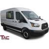 imageTAC 65 Running Boards Fit 20152023 Ford Transit Van Exclude 20222023 ETransit 148quot Wheel Base Full Size Utility Black Rattler Steel Side Steps Nerf Bars Step Rails Off Road Accessories 2 Pcs