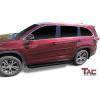 imageTAC Aluminum SUV Black Running Boards Fit 20142019 Toyota Highlander Side Steps ampamp Nerf Bars 2 Pieces
