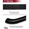 imageTAC Arrow Side Steps Running Boards Compatible with 20072018 Jeep Wrangler JK 2 Door SUV 5 Aluminum Texture Black Step Rails Nerf Bars Lightweight Off Road Accessories 2Pcs3 inch Gloss Black