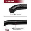 imageTAC Arrow Side Steps Running Boards Compatible with 20072018 Jeep Wrangler JK 2 Door SUV 5 Aluminum Texture Black Step Rails Nerf Bars Lightweight Off Road Accessories 2Pcs3 inch Gloss Black