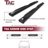 imageTAC Arrow Side Steps Running Boards Compatible with 20202024 Jeep Gladiator JT Truck 5 Aluminum Texture Black Step Rails Nerf Bars OffRoad Accessories5 inch