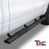 imageTAC Arrow Side Steps Running Boards Fit 20192025 Dodge RAM 1500 Crew Cab Exclude 1924 RAM 1500 Classic Truck 5 Aluminum Texture Black Step Rails