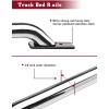 imageTAC Bed Rails Compatible with 19801996 F150F250 19972003 F150Excl F150 Super Crew Cab W55 Short Bed 65 Standrad Bed 304 Stainless Steel Truck Side Rails 2 Pieces