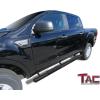 imageTAC Black Running Boards Fit 20192023 Ford Ranger SuperCrew Truck Pickup 4 Oval Texture Side Bars Step Rails Nerf Bars Off Road Accessories