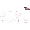 imageTAC Bull Bar Compatible with 20242025 Toyota Tacoma Pickup Truck 3 Stainless Steel Front Bumper Grille Guard Brush GuardStainless Steel