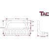 imageTAC Bull Bar Fit 20022009 Chevy Trailblazer  20022007 GMC Envoy SUV 3 inches Black Front Brush Bumper Guard Grille Guard Push Guard Off Road Automotive Exterior Accessories