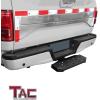 imageTAC Hitch Step Compatible with 2quot Rear Hitch Receiver 65quot Width SUV Pickup Truck Van Bumper Protector Universal Black Hitch Pin and Clip Included