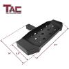 imageTAC Hitch Step Compatible with 2quot Rear Hitch Receiver 65quot Width SUV Pickup Truck Van Bumper Protector Universal Black Hitch Pin and Clip Included