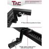 imageTAC Hitch Step Compatible with 2quot Rear Hitch Receiver 73quot Width with 6quot Drop SUV Pickup Truck Van Bumper Protector Universal Aluminum Black Hitch Pin and Clip Included