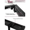 imageTAC Hitch Step Compatible with 2quot Rear Hitch Receiver 73quot Width with 6quot Drop SUV Pickup Truck Van Bumper Protector Universal Aluminum Black Hitch Pin and Clip Included