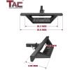 imageTAC Hitch Step Universal Fit 2quot Rear Hitch Receivers with 4quot DropHeavy Duty Steel with Fine Texture Black FinishLock Pin and Safety Clip Included