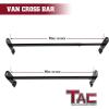 imageTAC Ladder Rack Cross Bar Fit 20032022 Chevy Express20032022 GMC Savana19992014 Econoline Utility Van Accessories for Kayak Canoe Lumber Pipes Cargo Carrier 600 LBS Capacity with Stopper 2 Bars