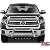 imageTAC Modular Bull Bar Compatible with 20072021 Toyota Tundra  20082022 Sequoia Truck Pickup Fine Textured Black Front Bumper Brush Guard Predator Mesh Version Patent No US 10315599 B2Tubular Style Polish