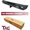 imageTAC Rear Bumper Fit 20072018 Wrangler JK Exclude 20182019 Wrangler JL Models Off Road Textured Black Coated Finish with D Ring Shackle Tow Bar